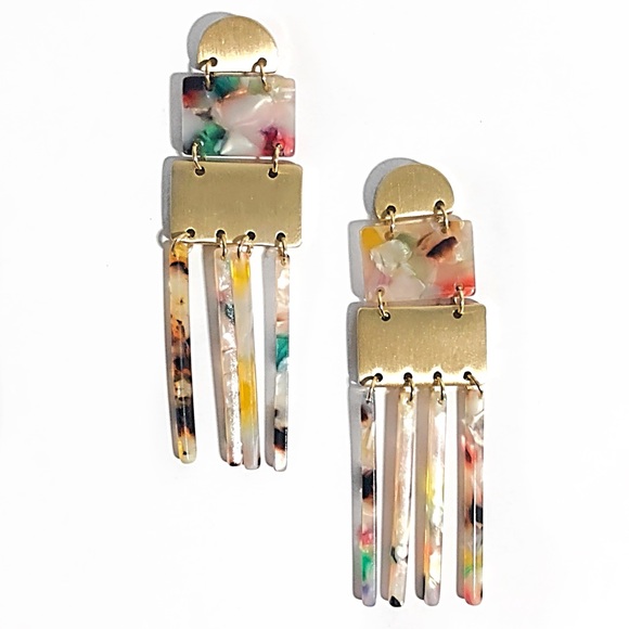 Acrylic Earrings - Picture 2 of 3